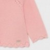 Dlouhý pletený dívčí svetr Mayoral 325-86 růžový