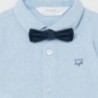 Tričko s dlouhým rukávem a motýlkem pro chlapce Mayoral 1175-42 světle modré
