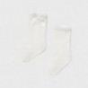 Prolamované ponožky pro dívku Mayoral 9368-87 Krémová
