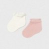 Sada 2 párů ponožek dívčí Mayoral 9365-33 růžová