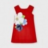 Dívčí šaty s potiskem Mayoral 3956-27 červené