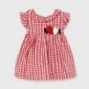 Kostkované šaty dívka Mayoral 1965-93 červené