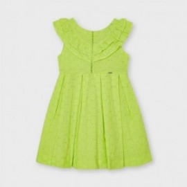 Dívčí popelínové šaty Mayoral 3917-90 zelené