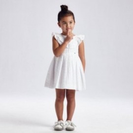 Dívčí popelínové šaty Mayoral 3917-88 Bílý
