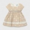 Šaty v puntíkovaných dívčích Mayoral 1962-59 béžové