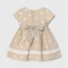 Šaty v puntíkovaných dívčích Mayoral 1962-59 béžové