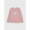 Mayoral 11-00178-035 Dívčí tričko s dlouhým rukávem 178-35 Růžové