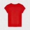 Tričko s krátkým rukávem pro dívku Mayoral 854-21 červené