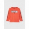 Mayoral 11-04071-047 Chlapecké tričko s dlouhým rukávem 4071-47 Neon oranžové