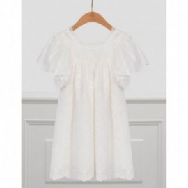 Šaty s výšivkou pro dívky Abel & Lula 5005-26 Bílý