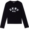 DKNY D35R57-09B Tričko s dlouhým rukávem pro dívky černá barva