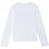 DKNY D35R57-10B Dívčí tričko s dlouhým rukávem bílá barva