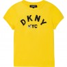 DKNY D35R58-530 Tričko pro dívky s krátkým rukávem žlutá barva