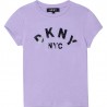 DKNY D35R58-925 Tričko pro dívky s krátkým rukávem Fialová barva