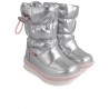 Garvalin Zateplené sněhové boty pro dívky 211851-B stříbrné