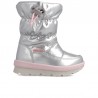 Garvalin Zateplené sněhové boty pro dívky 211851-B stříbrné