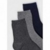 Mayoral 11-10135-063 Sada 3 párů ponožek pro chlapce 10135-63 tmavě modrá