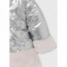 Mayoral 11-02439-080 Oboustranná zimní bunda pro dívky 2439-80 stříbrná