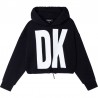 DKNY D35R75-09B Mikina s kapucí pro dívky Černá barva