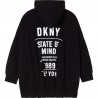 DKNY D35R83-09B Dívčí mikina s kapucí černá barva