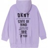 DKNY D35R83-925 Dívčí fialová mikina s kapucí