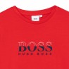HUGO BOSS J25L52-97E Chlapecké tričko červené barvy