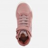 Zářící dívčí obuv Geox J168WB-0HS54-C8006 růžová barva