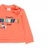 Bavlněná mikina pro holčičku Baby Boboli 213006-3734 oranžové barvy