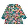 Květinové šaty pro dívky Boboli 233031-9671 zelené barvy
