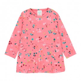 Bavlněné šaty pro dívky Boboli 233053-9672 růžové barvy