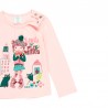 Bavlněné tričko pro děti Boboli 233109-3721 růžové barvy