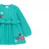 Pletené šaty pro dívku Boboli 233121-4551 tyrkysové barvy