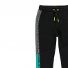 Kalhoty s pruhy pro kluka Boboli 513122-890 černá barva