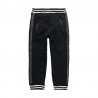 Kalhoty s pruhy pro dívky Boboli 443023-890 černá barva