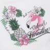 Set dívčího trička a kraťasů Mayoral 6279-31 Bílá / růžová