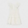 Šifonové šaty pro dívku Mayoral 6918-33 Smetanové