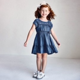 Dívčí džínové šaty Mayoral 3936-36 tmavě modrá