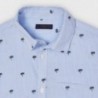Komplet s chlapeckou košilí Mayoral 3246-14 modrá / hnědá
