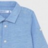 Lněná košile pro chlapce Mayoral 117-77 Modrá