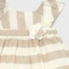 Dívčí pruhované šaty Mayoral 1825-33 béžová
