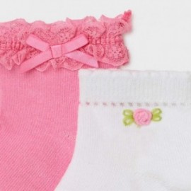 Sada 2 párů ponožek holčičí Mayoral 10011-27 Camellia