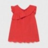 Dívčí šaty s výšivkou Mayoral 1990-34 červená