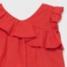 Dívčí šaty s výšivkou Mayoral 1990-34 červená