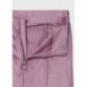 Mayoral 11-07560-010 Semišové kalhoty 7560-10 fialová barva