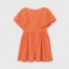 Šaty pro dívky Mayoral 6945-37 oranžové barvy