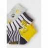 Mayoral 22-10174-040 Sada 3 párů ponožek chlapecké 10174-40 žluté