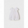 Mayoral 22-01911-044 Šaty s perforací dívčí 1911-44 bílé