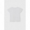Mayoral 22-06024-086 tričko s krátkým rukávem dívka 6024-86 bílá / lila