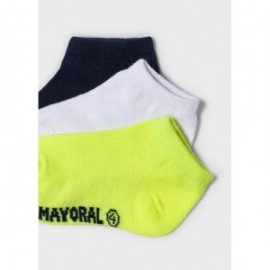 Mayoral 22-10230-092 Sada 3 párů ponožek chlapec 10230-92 žlutý fluor