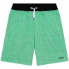 HUGO BOSS J24769-706 Chlapecké plavecké bermudy zelená barva